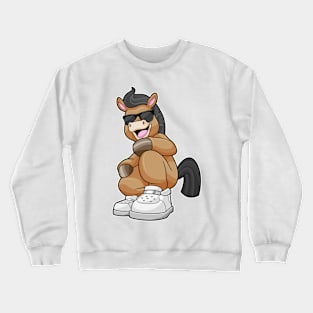 Horse with big Shoes Crewneck Sweatshirt